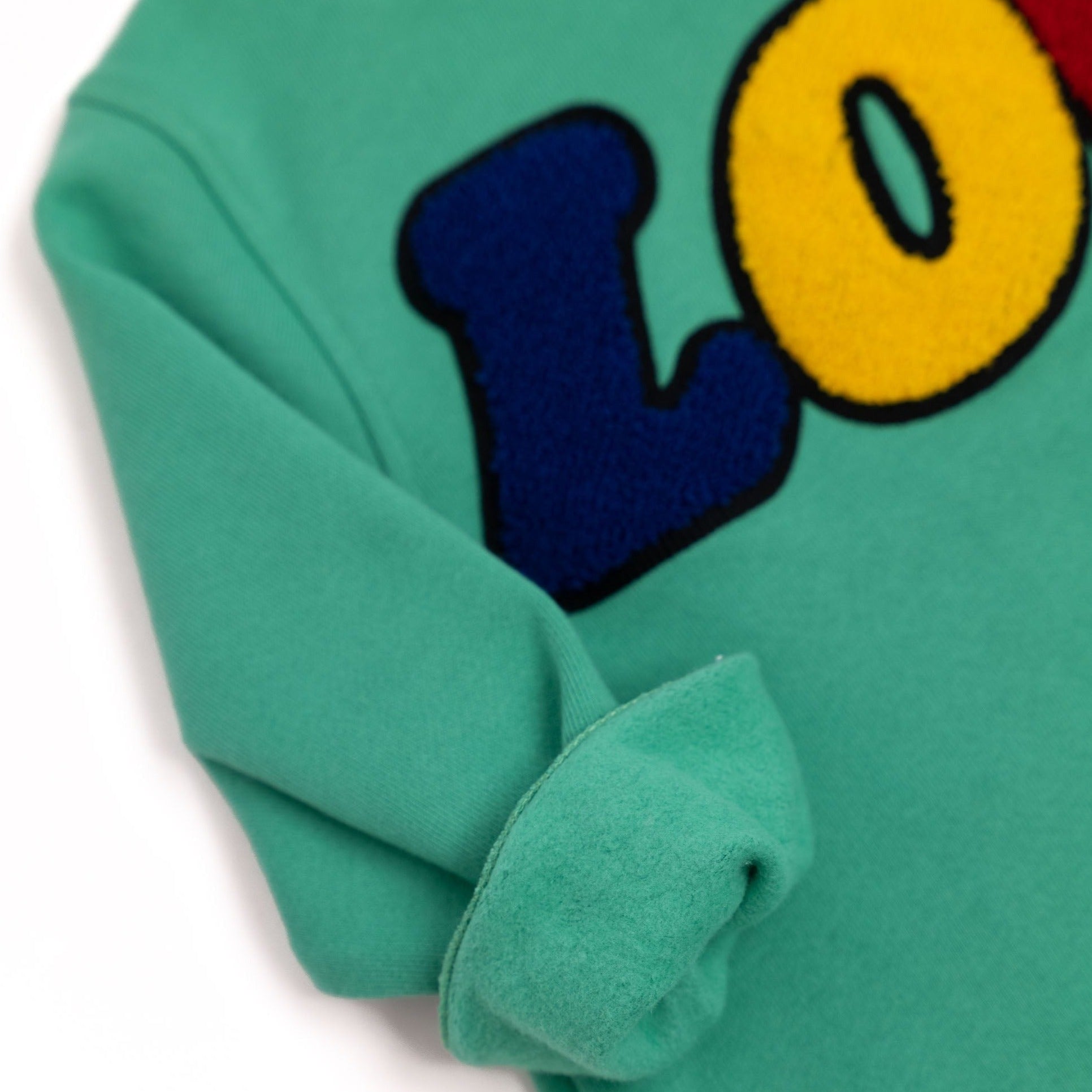 KIDS SWEATSHIRT LOVE Jungle Green