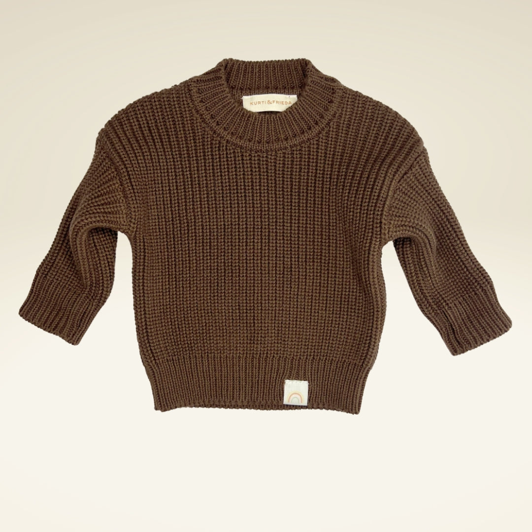 Baby/Kind Pullover aus Bio-Baumwollstrick