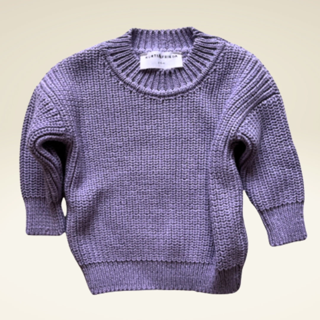 Baby/Kind Pullover aus Bio-Baumwollstrick